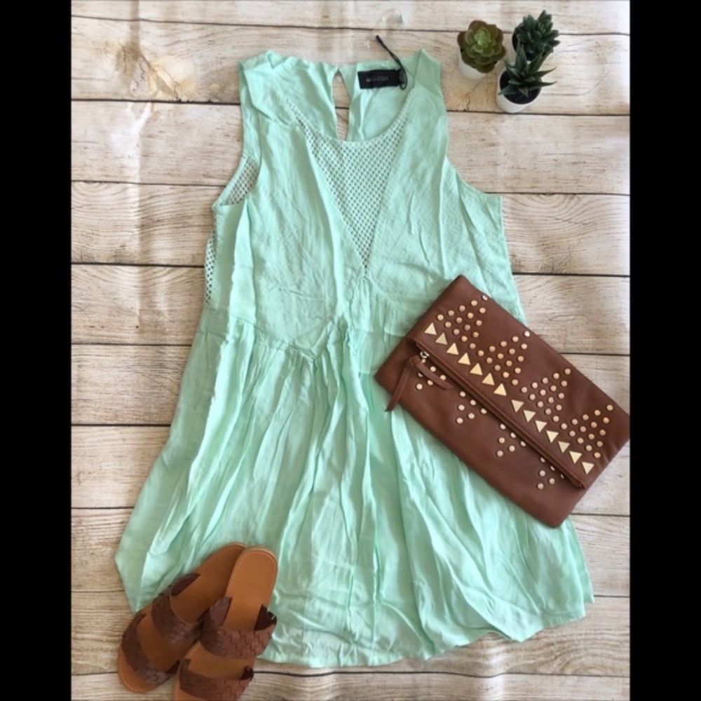 MINKPINK Turquoise Sundress